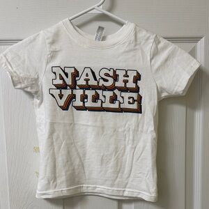 Rabbit Skins White Nashville Kids T-Shirt